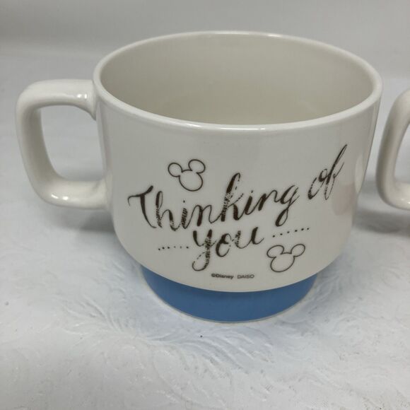 Disney Mickey Daiso Colorful Mug Red Blue Green Yellow stackable vintage - Picture 6 of 13